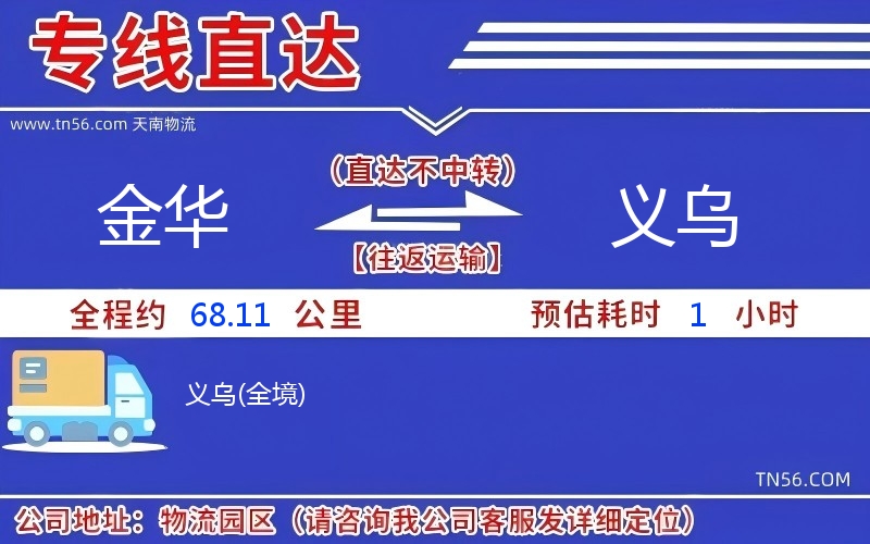 金華到義烏物流公司